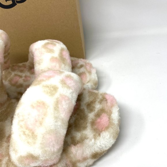 💖MEGA SALE💖UGG YEAH Panther Print Slipper Platform Multicolor Women 1120920WHT - Picture 8 of 9